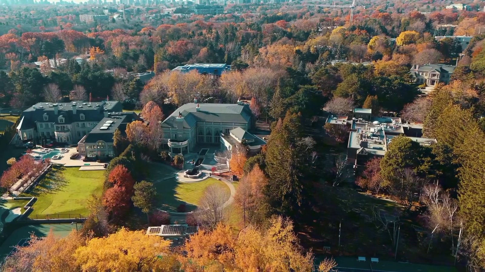 Maison de Serenite, $32M Bridle Path estate aerial property film by Peter Torkan and Sergio Elazzi